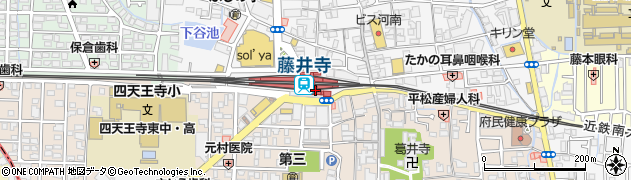 近畿日本鉄道株式会社　藤井寺駅周辺の地図