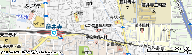 バロン藤井寺店周辺の地図