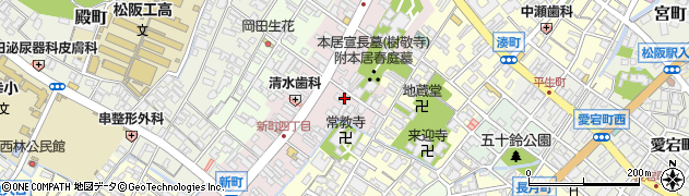 三重県松阪市新町901周辺の地図
