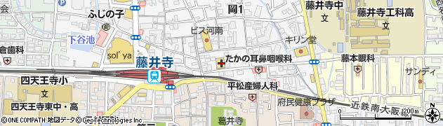 もち吉　藤井寺店周辺の地図