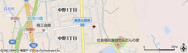 広島県福山市加茂町（中野２丁目）周辺の地図