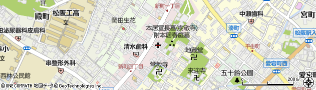 三重県松阪市新町840周辺の地図