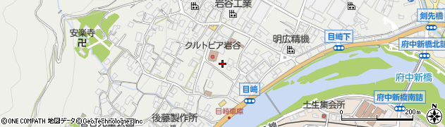 広島県府中市目崎町周辺の地図