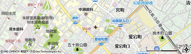三重県松阪市京町5周辺の地図