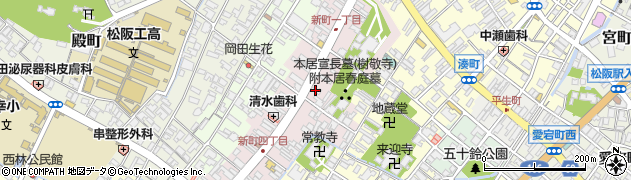 三重県松阪市新町842周辺の地図