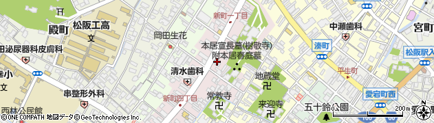 三重県松阪市新町843周辺の地図