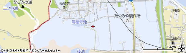 奈良県広陵町（北葛城郡）沢周辺の地図