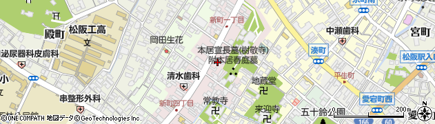 松阪特進塾周辺の地図