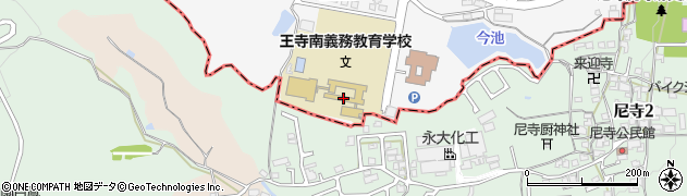 王寺町立王寺南義務教育学校周辺の地図