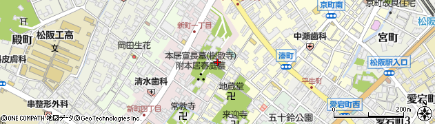 三重県松阪市新町881周辺の地図