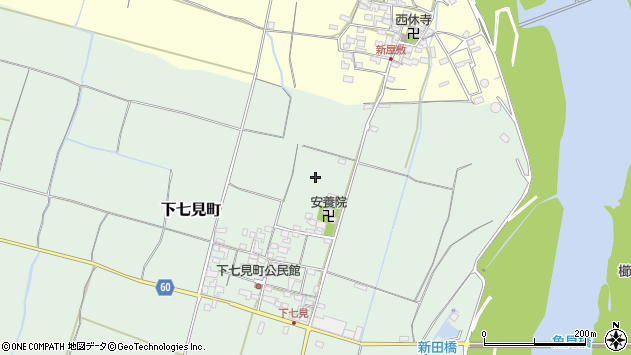 〒515-0023 三重県松阪市下七見町の地図