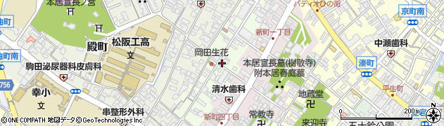 三重県松阪市新座町周辺の地図