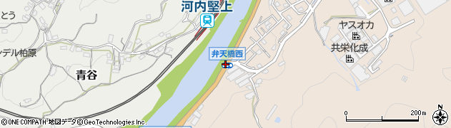 弁天橋西周辺の地図