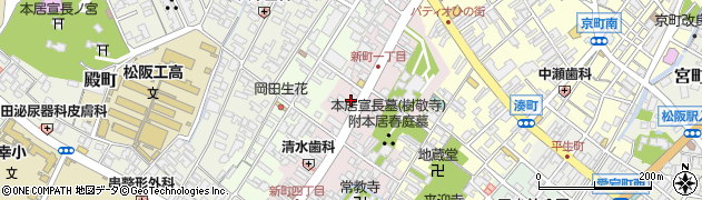 三重県松阪市新町828周辺の地図