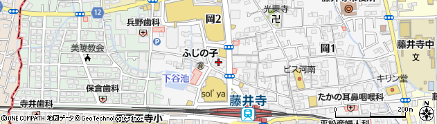 串カツ田中　藤井寺店周辺の地図