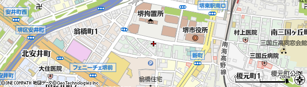 大阪建築防災センター（一般財団法人）建築確認検査機構堺支所周辺の地図