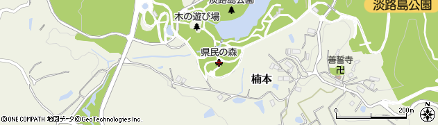 県民の森周辺の地図