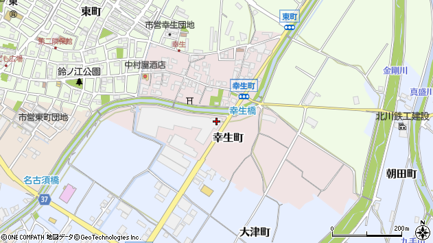 〒515-0013 三重県松阪市幸生町の地図