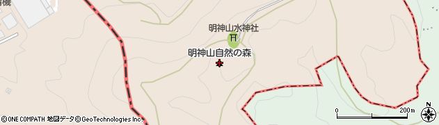 明神山自然の森周辺の地図