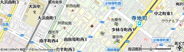 大阪府堺市堺区新在家町西周辺の地図