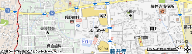 池田泉州銀行藤井寺支店周辺の地図