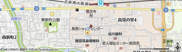 高見神社周辺の地図