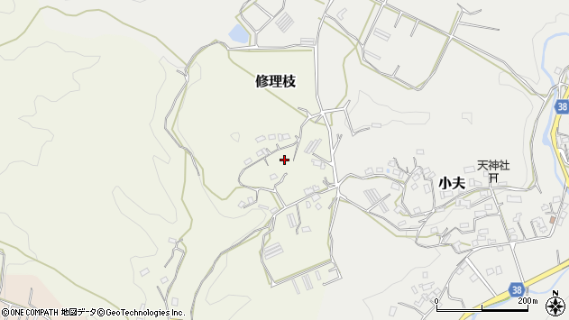 〒633-0131 奈良県桜井市修理枝の地図