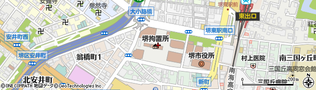 大阪府堺市堺区南瓦町周辺の地図