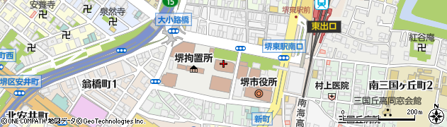 大阪法務局堺支局周辺の地図