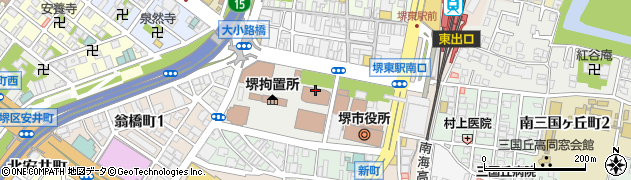 大阪保護観察所堺支部周辺の地図