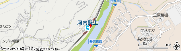 河内堅上駅周辺の地図