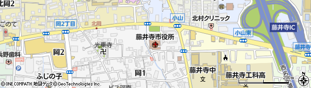 藤井寺市役所　総務部税務課資産税担当周辺の地図