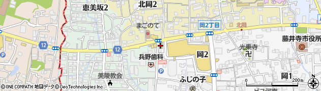 浜屋株式会社　藤井寺店周辺の地図