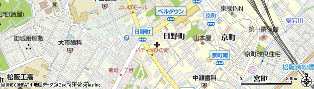 通り日野町商店街振興組合周辺の地図