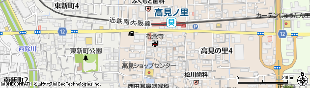 敬念寺周辺の地図