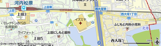 イズミヤ松原店周辺の地図