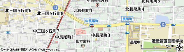 中長尾町周辺の地図
