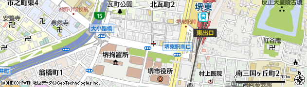 大阪府暴力追放推進センター（公益財団法人）堺相談室周辺の地図