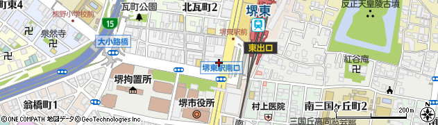 豚屋とん一 堺東駅前周辺の地図