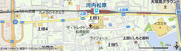 松原駅前郵便局周辺の地図