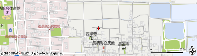 奈良県天理市長柄町周辺の地図