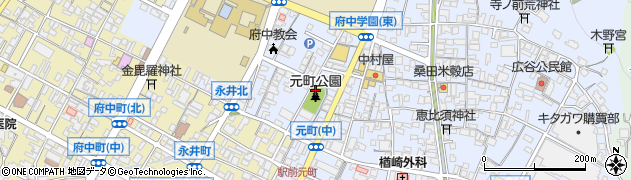 元町公園周辺の地図