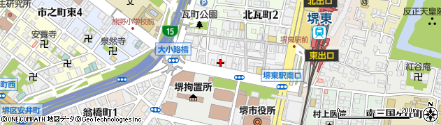 三井のリハウス　堺東センター周辺の地図