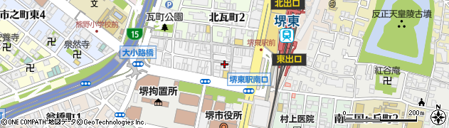 紅梅園 堺東周辺の地図