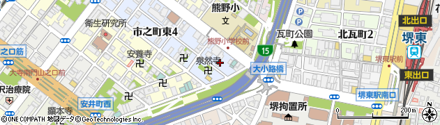運転代行エース・堺周辺の地図
