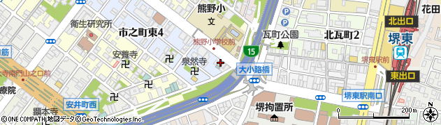 東横ＩＮＮ堺東駅周辺の地図