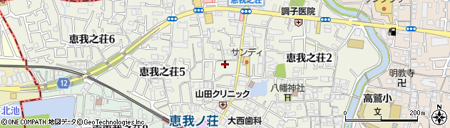 大阪府羽曳野市恵我之荘周辺の地図