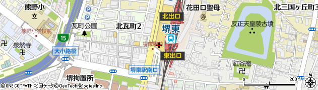 大阪府堺市堺区三国ヶ丘御幸通周辺の地図
