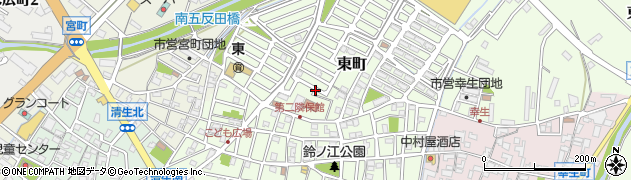 三重県松阪市東町周辺の地図