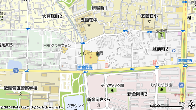 〒591-8004 大阪府堺市北区蔵前町の地図